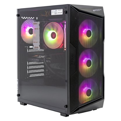 Računalo EPOCH Sargas / Ryzen 5 7500F, 16GB DDR5, 1TB SSD NVMe, nVidia GeForce RTX 4060 8GB, WiFi, Windows 11, crno