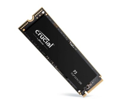 SSD 1TB CRUCIAL P3, PCIe Gen 3 NVMe M.2, 2280, 3500/3000 MB/s