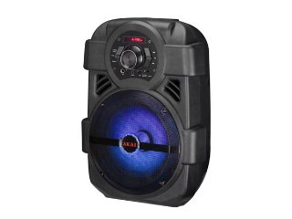 Karaoke AKAI ABTS-808L, 10W, FM, BT, USB, LED efekti, crni