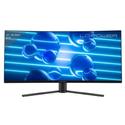 Gaming monitor 34" LC POWER LC-M34-UWQHD-180-C, UWQHD, VA, 180Hz, 1ms, 350cd/m2, zakrivljeni, crni