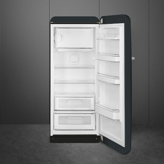 Hladnjak SMEG FAB28RDBLV5, retro, kombinirani, 153 cm, 244/26 l, energetski razred D, crni