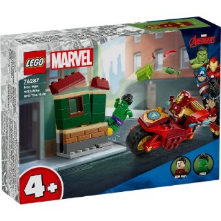 LEGO SUPER HEROES Iron Man na motociklu i Hulk