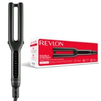 Pegla za kosu REVLON, dvostruka, crna