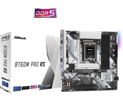 Matična ploča ASROCK B760M PRO RS, Intel B760, DDR5, mATX, s. 1700
