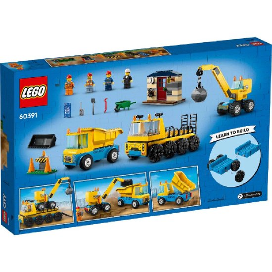 LEGO CITY Građevinski kamioni i kran s kuglom za rušenje