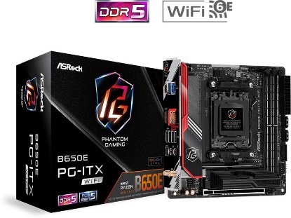 Matična ploča ASROCK B650E PG-ITX WiFi, AMD B650, DDR5, miniITX, s. AM5