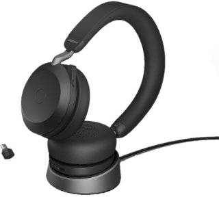 Slušalice JABRA Evolve2 75 Flex UC, Link380c, on-ear, Stereo, USB, BT, stalak, crne