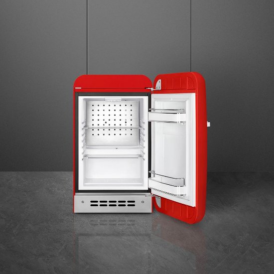 Hladnjak SMEG FAB5RRD5, retro, 73 cm, 34 l, energetski razred D, crveni