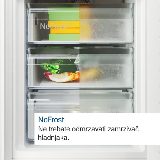 Hladnjak BOSCH KGN39VXCT, kombinirani, 203 cm, 260/103 l, NoFrost, VitaFresh XX, energetski razred C, tamni inox