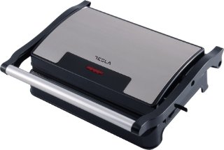 Toster TESLA GR100BX, preklopni, grill, 700 W, 220 C, crni-inox