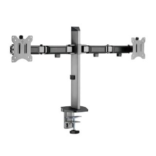 Stalak za monitor WHITE SHARK GMS-3205 Amenhotep II, stolni, do 32", za 2 monitora, sivi