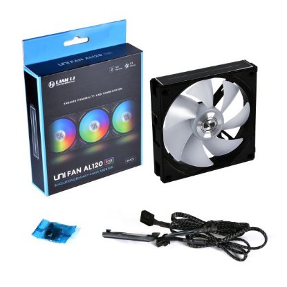 Ventilator LIAN LI Uni AL120 RGB, 120mm PWM, crni