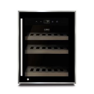 Hladnjak za vino CASO DESIGN WineSafe 12 Black, za 12 boca, 52cm, energetski razred G, crni