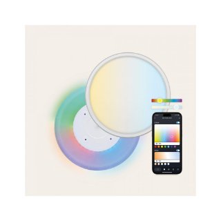 Stropna svjetiljka KSIX DUO 42 cm, 24 W, 2450 lumena, RGB-CCT, WiFi