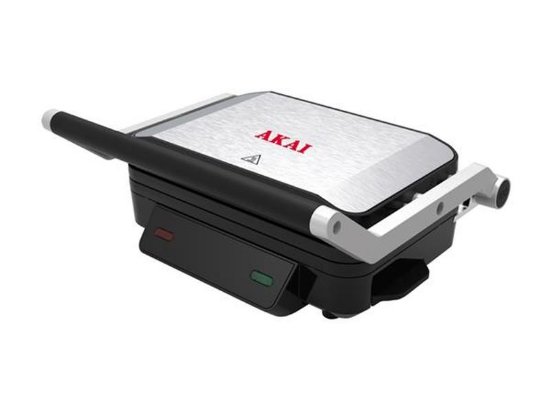 Toster AKAI APA-356, 1200W, preklopni, crno-srebrni