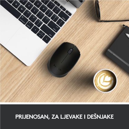 Miš LOGITECH M171, optički, bežični, crni