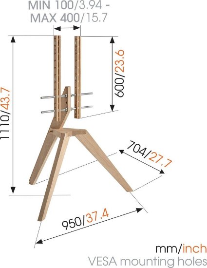 Nosač podni VOGEL'S NEXTOP1, 46“ - 70“, nosivost 40kg, mobilni