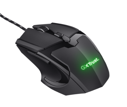 Miš + slušalice TRUST GXT785 Ravius, žični, crni, USB