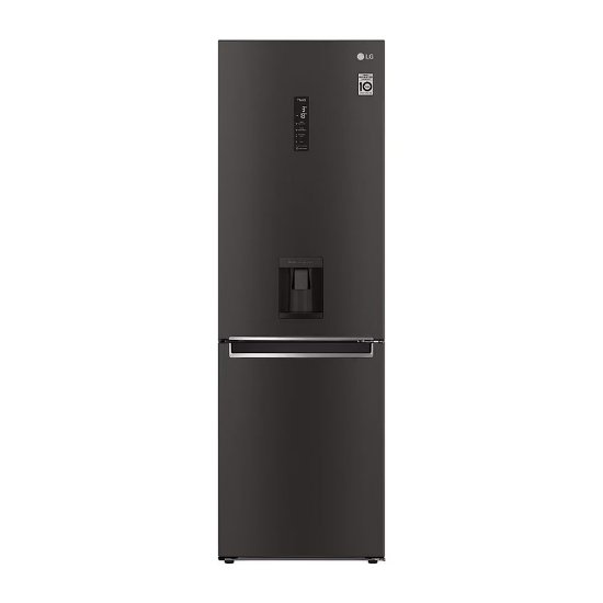 Hladnjak LG GBF61BLHMN, kombinirani, 186 cm, 233/107 l, dispenzer, energetski razred E, crni