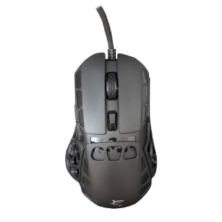 Miš WHITE SHARK Ector, RGB, optički, 12400dpi, crni