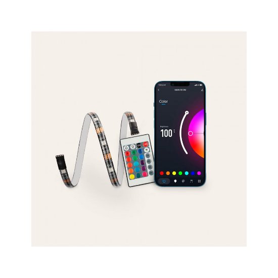 LED traka KSIX ColorLed TV, 16 RGB boja, 4 dinamička načina boja, upravljanje aplikacijom, daljinski, 3m