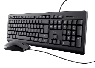 Tipkovnica + miš TRUST Basics, crni, USB