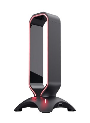 Stalak za slušalice TRUST Cintar, RGB, USB hub