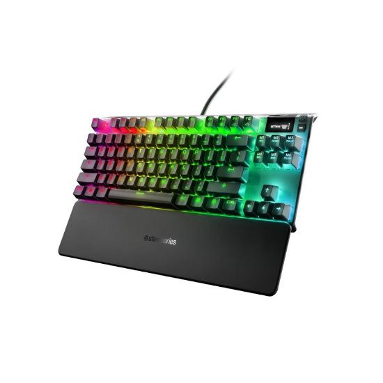 Tipkovnica STEELSERIES Apex 7 TKL, RGB, mehanička, Red switch, US layout, USB, crna
