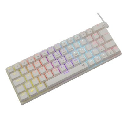Tipkovnica WHITE SHARK GK-002122 Wakizashi, RGB, plavi switch, mehanička, UK/HR, bijela, USB
