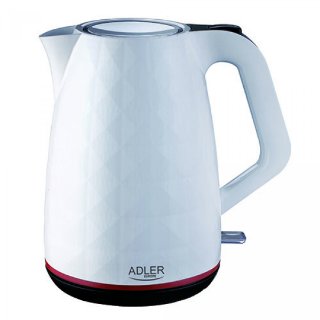 Kuhalo za vodu ADLER AD1277 W, 2200 W, 1,7 l, bijelo