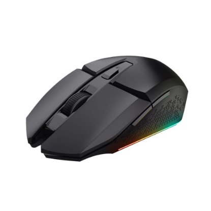 Miš TRUST i podloga za miš GXT 112 Felox, RGB, optički, bežični, 4800dpi, crni