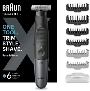 Aparat za šišanje/trimer BRAUN XT5200, za bradu i tijelo, sivi
