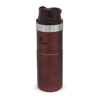 Šalica STANLEY Classic Trigger-Action Travel Mug, 0.47l, tamno crvena