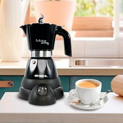 Aparat za kavu ARIETE Moka Aroma 1358/11, 400 W, crni