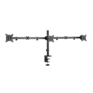 Stalak za monitor SBOX LCD-352/3-2, stolni, do 27", za 3 monitora, crni