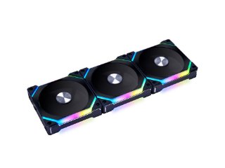 Ventilator LIAN LI Uni Fan SL120 V2 RGB PWM, 120mm, crni, 3 ventilatora, kontroler