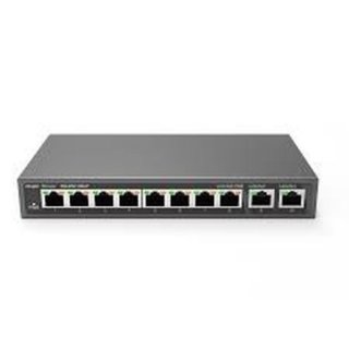 Switch RUIJIE-REYEE RG-ES110D-P, 10/100/1000 Mbps, 8xPoE, 10-port, crni