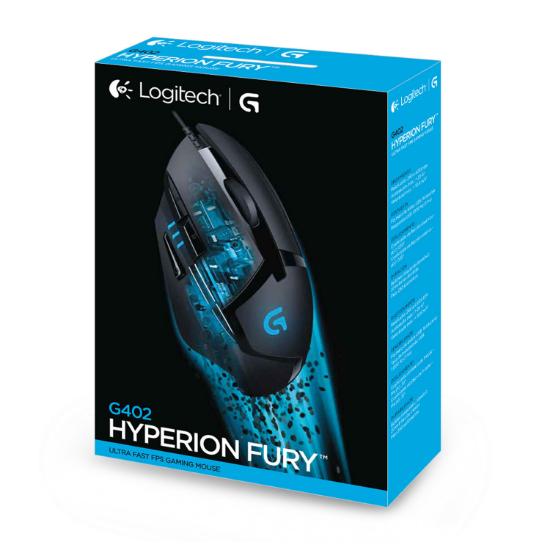Miš LOGITECH Gaming G402 Hyperion Fury, DeltaZero, 4000dpi, crni, USB