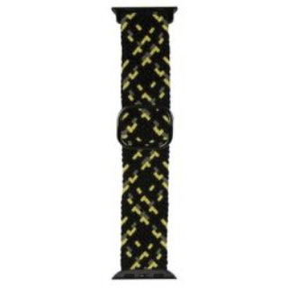 Zamjenski remen BELINE Textile za Apple Watch 42/44/45/49mm, crno-žuti