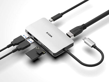 Docking station D-LINK DUB-M610, USB-C na 2x USB 3.0, 1x USB-C, HDMI, Card Reader, za laptop