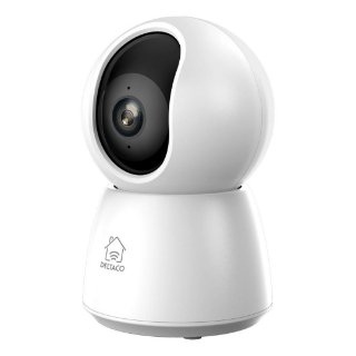 Mrežna nadzorna kamera DELTACO SH-IPC06, WiFi, pokretna, dvosmjerni audio, 2MP, noćno snimanje, bijela