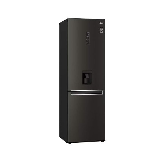Hladnjak LG GBF61BLHMN, kombinirani, 186 cm, 233/107 l, dispenzer, energetski razred E, crni