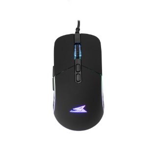 Miš BARACUDA BGM-011 Nautilus, RGB, optički, 12800dpi, crni