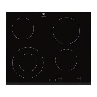 Ugradbena ploča ELECTROLUX EHF6241FOK, struja, 60 cm, 4 zone, staklokeramika, crna