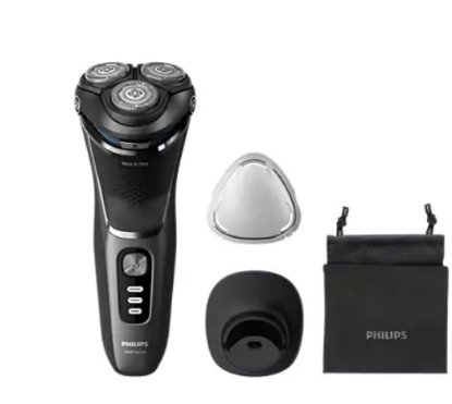 Aparat za brijanje PHILIPS S3343/13, bežična uporaba, za mokro i suho brijanje, crni