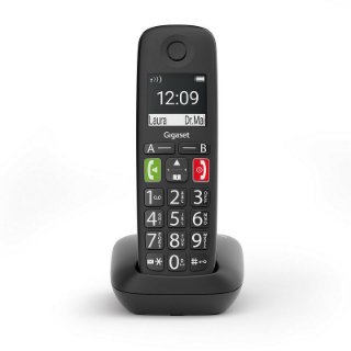 Telefon GIGASET E290, bežični, crni