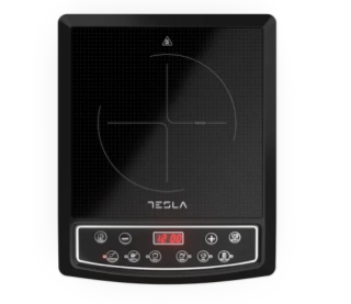 Indukcijska ploča TESLA IC200B, prijenosna, 1500 W, 5 programa, crna