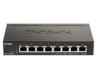 Switch D-LINK DGS-1100-08PV2, Web upravljivi, Gigabit PoE Switch, 10/100/1000 Mbps, metalno kućište, 8-port