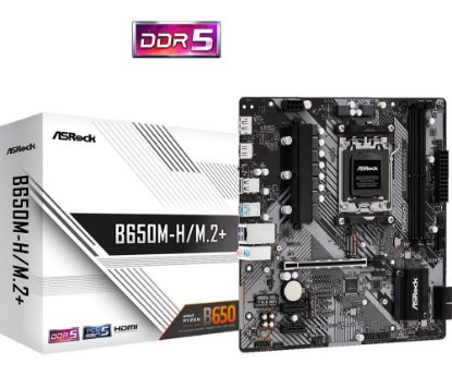Matična ploča ASROCK B650M-H/M.2+, AMD B650, DDR5, ATX, s. AM5