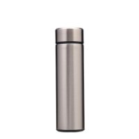 Termos boca sa prikazom temperature MJ SWB001, 0.4L, nehrđajući čelik, srebrna